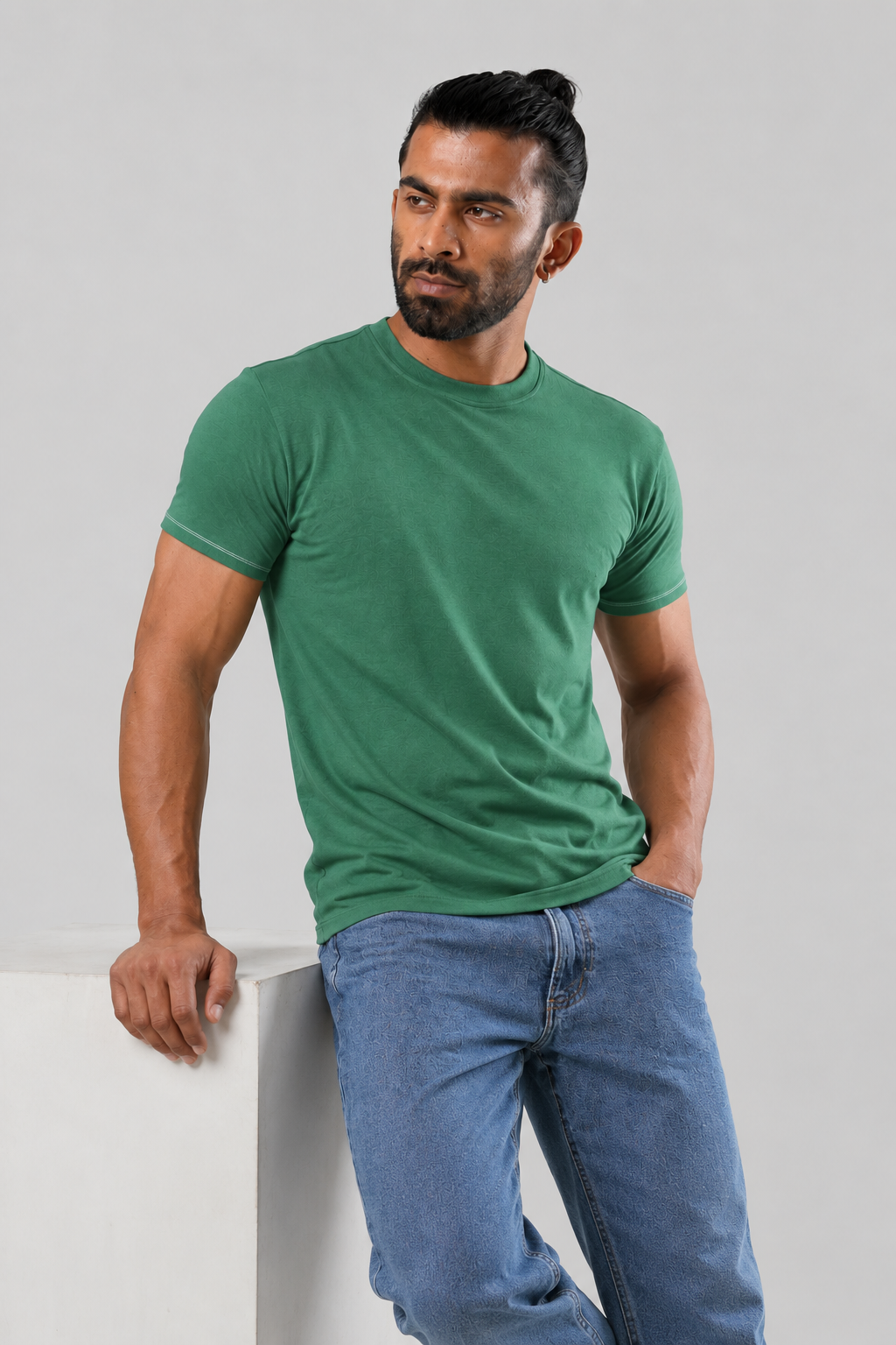 Men's T-Shirt - Agumbe Green - Bamboo