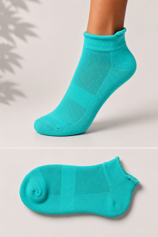 Bamboo Socks - Ankle Length - Kaal Sakha - Unisex - Andaman Aqua