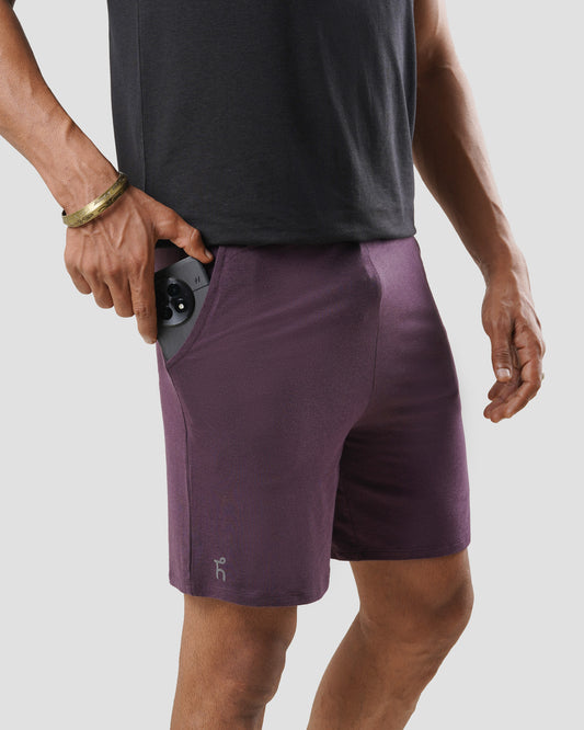 Men's Aaraam Shorts - Nerale Purple - Bamboo