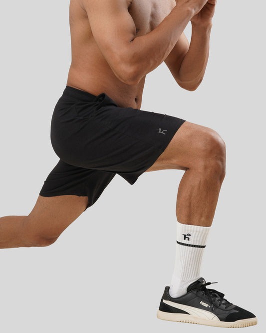 Men's Aaraam Shorts - Bison Black - Bamboo