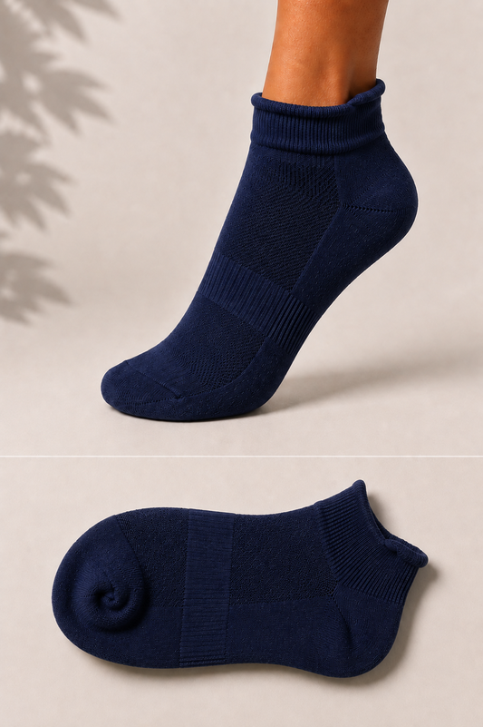 Bamboo Socks - Ankle Length - Kaal Sakha - Unisex - Indian Navy Blue