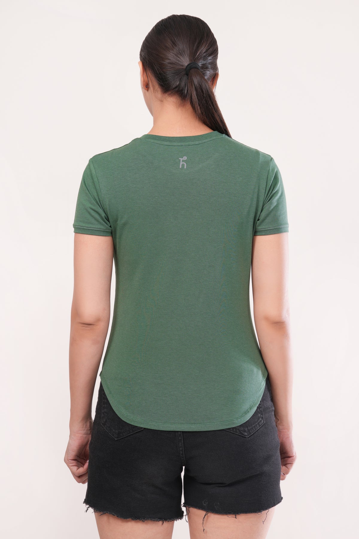 Women's Slice Tee - Trekku - Agumbe Green - Bamboo