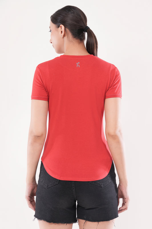 Women's Slice Tee - Byadgi Red - Bamboo
