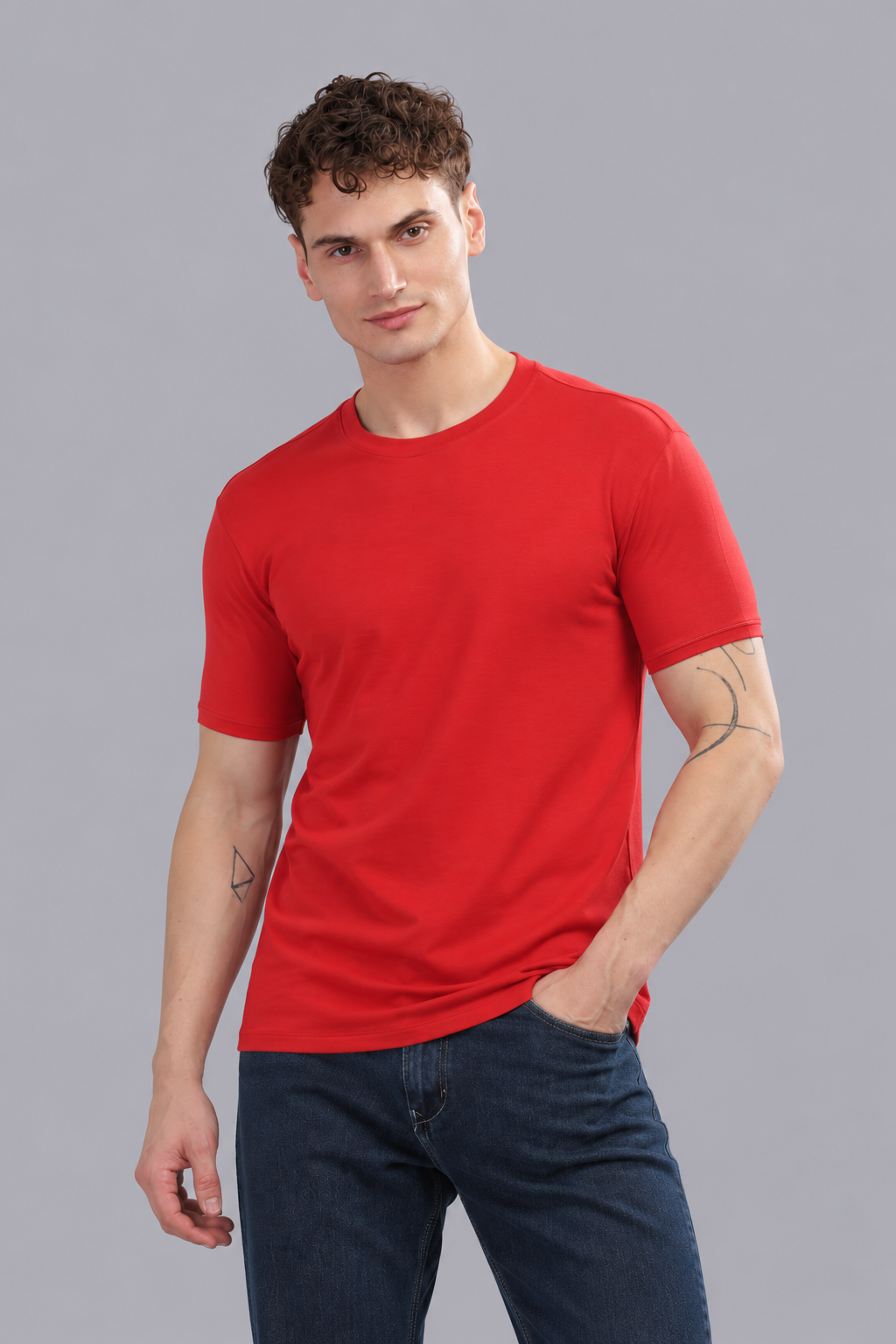 Men's T-Shirt - Byadgi Red - Bamboo