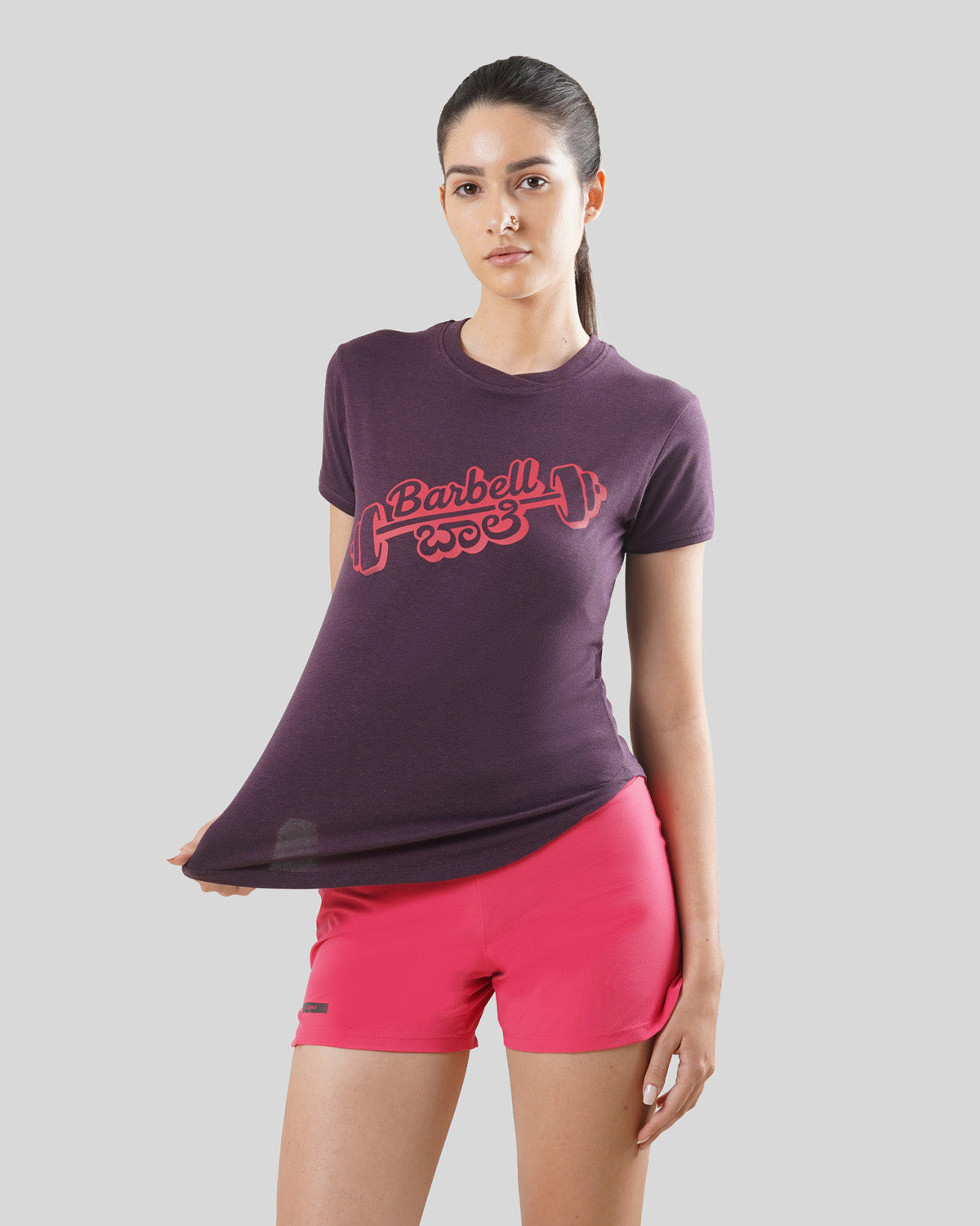 Women's Slice Tee - Barbell Baale - Nerale Purple - Bamboo