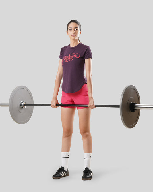 Women's Slice Tee - Barbell Baale - Nerale Purple - Bamboo