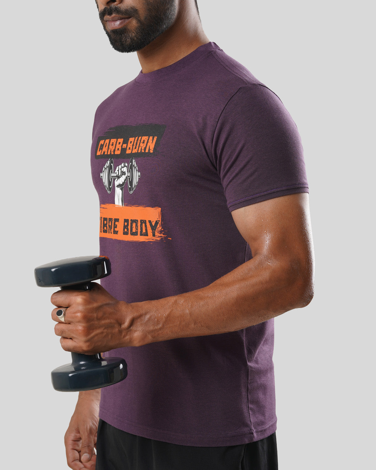 Men's T-Shirt - Carb-Burn Fibre Body - Nerale Purple - Bamboo