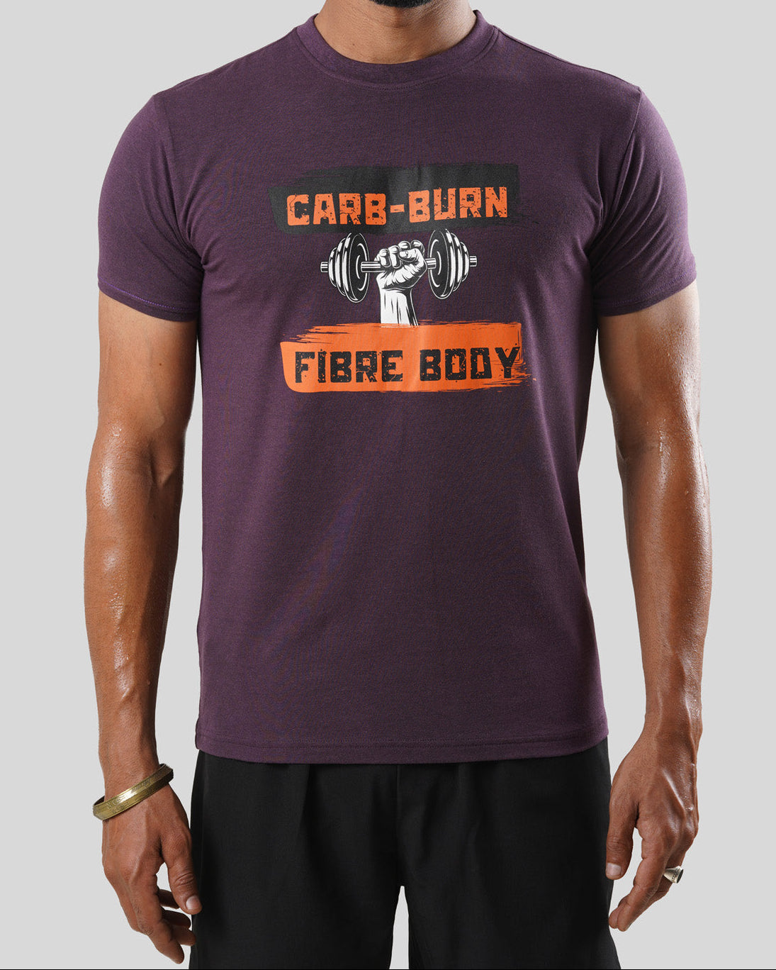 Men's T-Shirt - Carb-Burn Fibre Body - Nerale Purple - Bamboo
