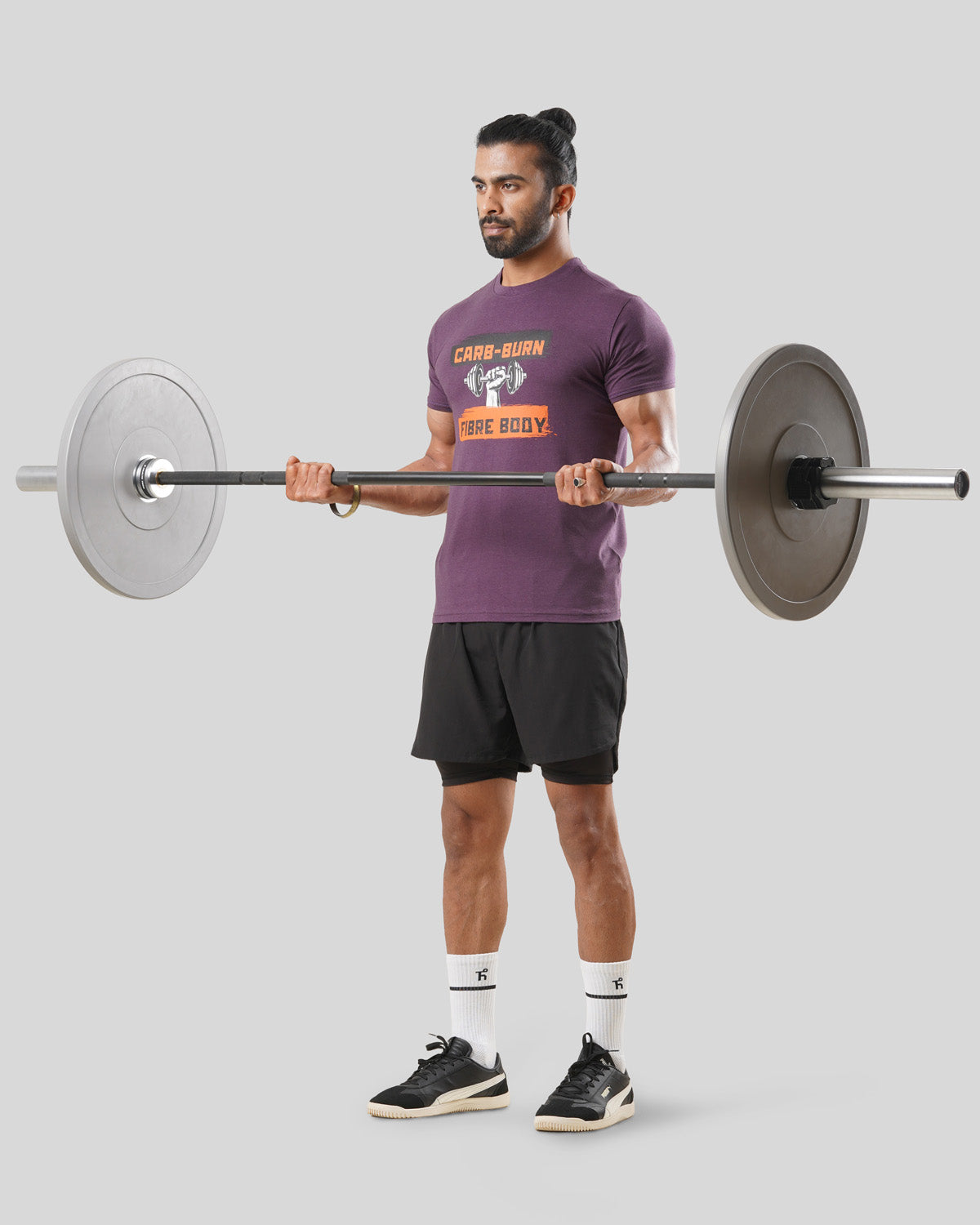 Men's T-Shirt - Carb-Burn Fibre Body - Nerale Purple - Bamboo