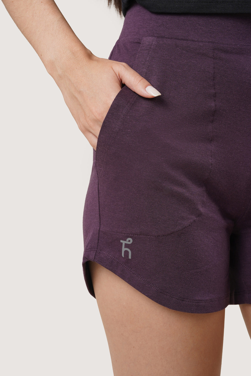Women's Aaraam Shorts - Nerale Purple - Bamboo