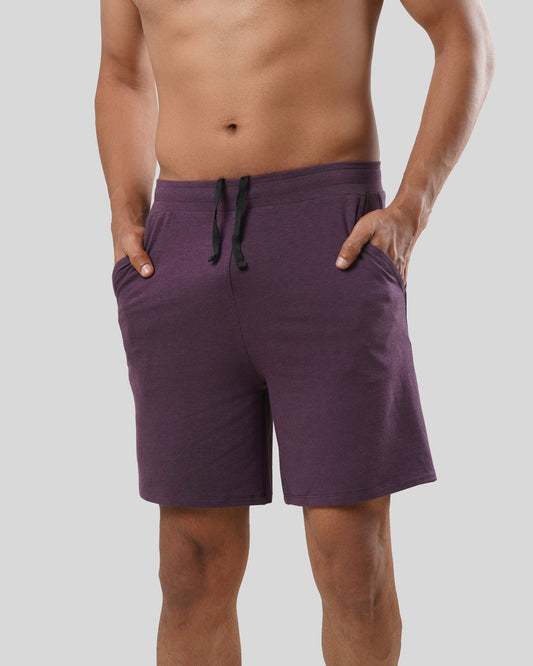 Men's Aaraam Shorts - Nerale Purple - Bamboo