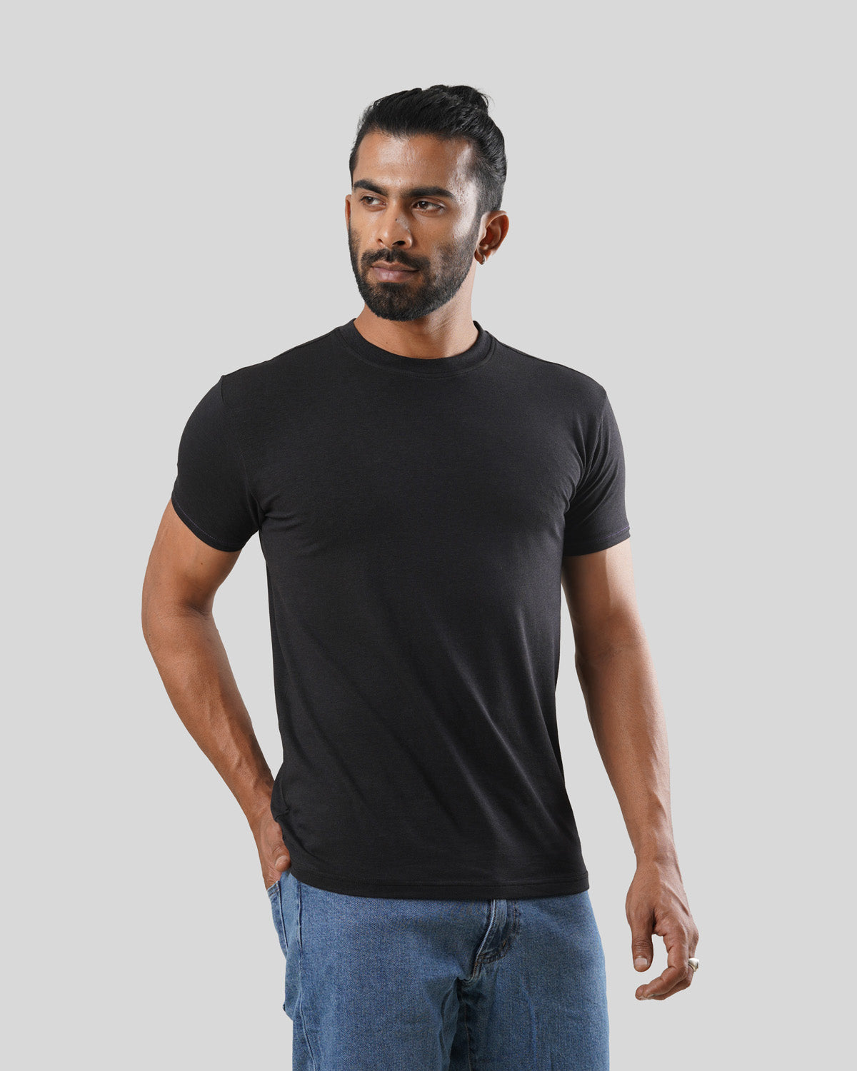 Men's T-Shirt - Bison Black - Bamboo