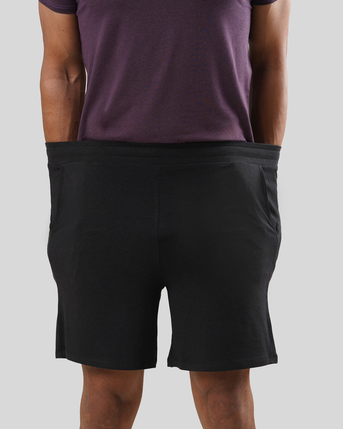 Men's Aaraam Shorts - Bison Black - Bamboo
