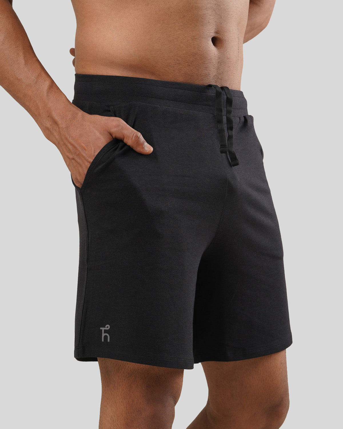 Men's Aaraam Shorts - Bison Black - Bamboo