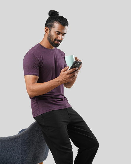 Men's T-Shirt - Nerale Purple - Bamboo