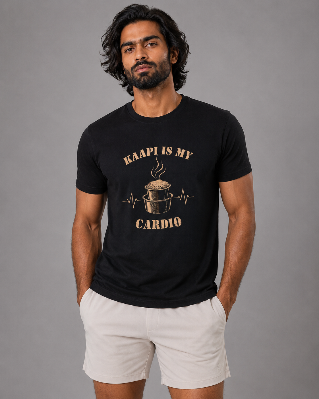 PLACEHOLDER - replace with Women's Slice Top Kaapi Cardio Bison Black shoot