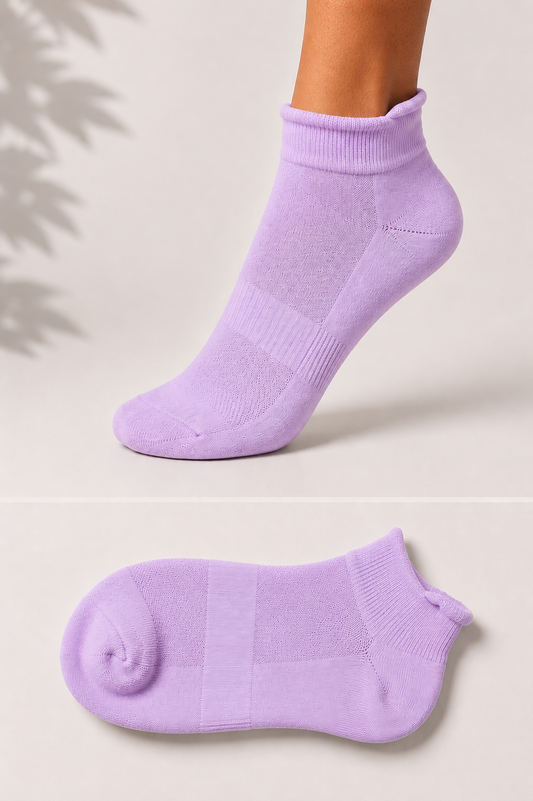 Bamboo Socks - Ankle Length - Kaal Sakha - Unisex - Onion Purple