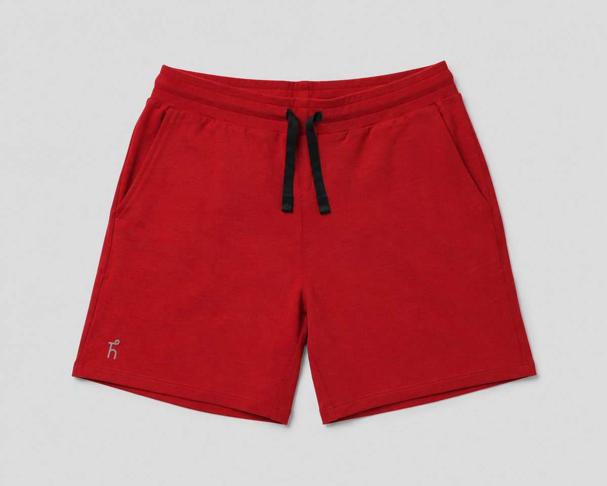 Men's Aaraam Shorts - Byadgi Red - Bamboo