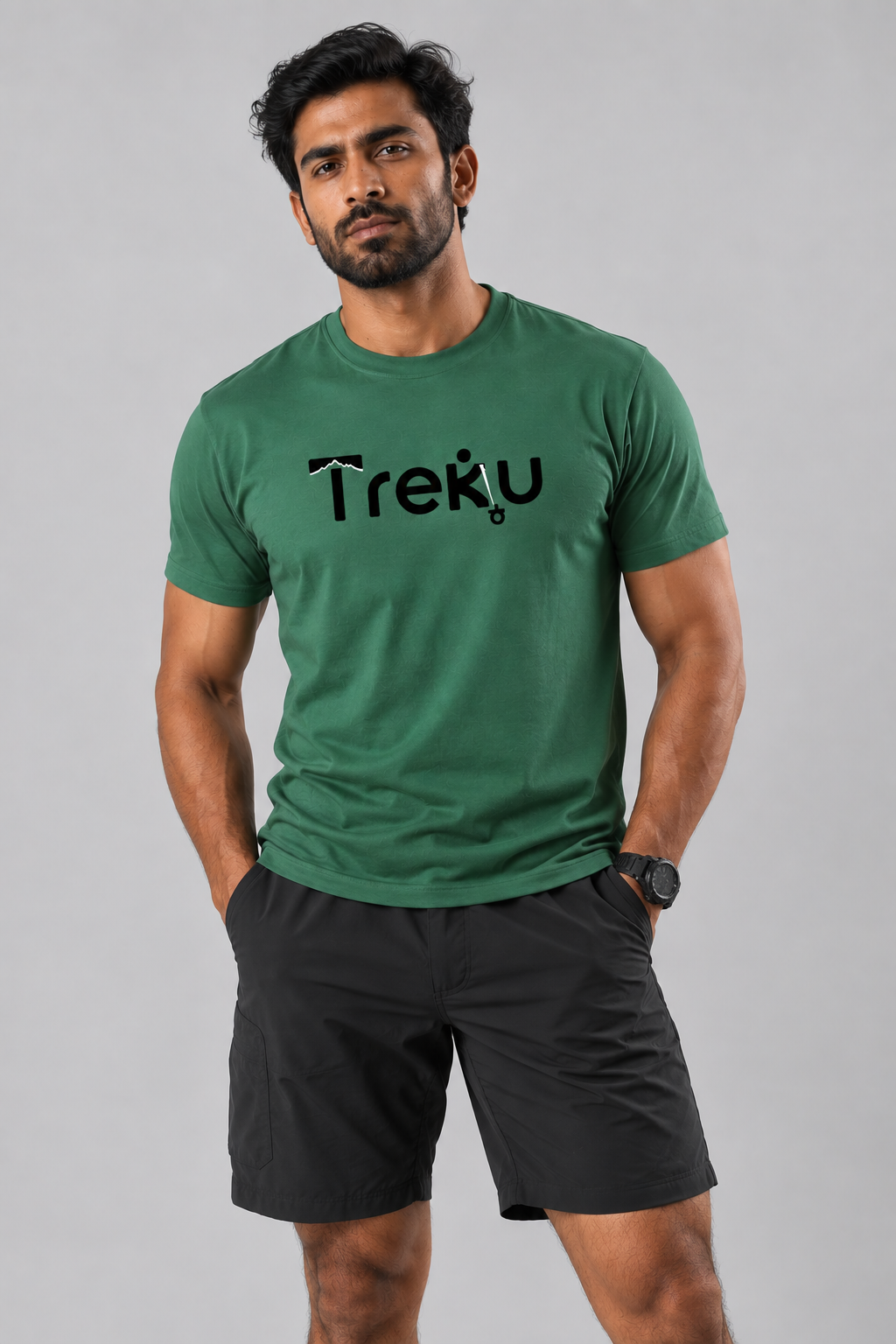Men's T-Shirt - Trekku - Agumbe Green - Bamboo