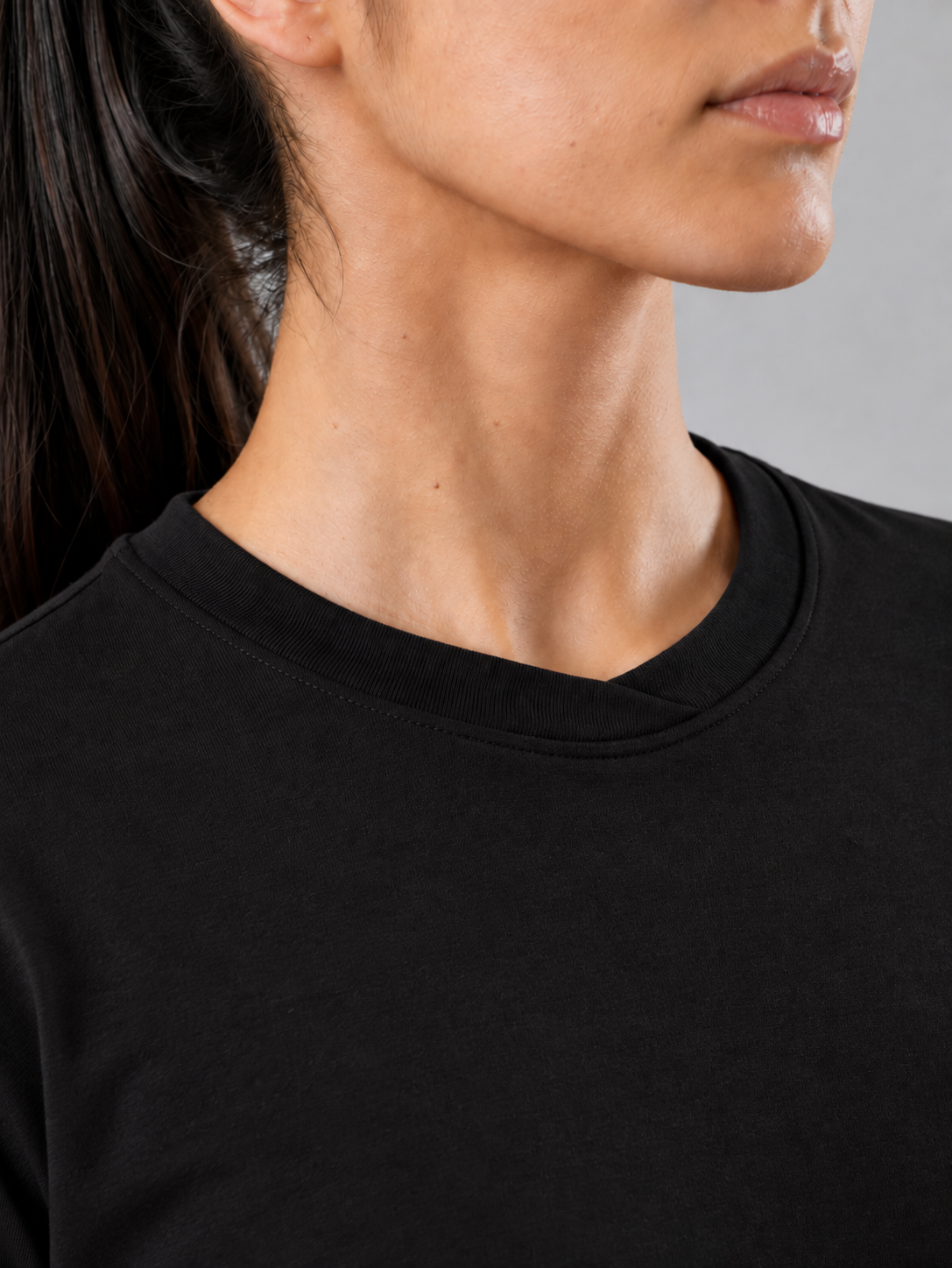 Women's Slice Tee - Bison Black - Bamboo