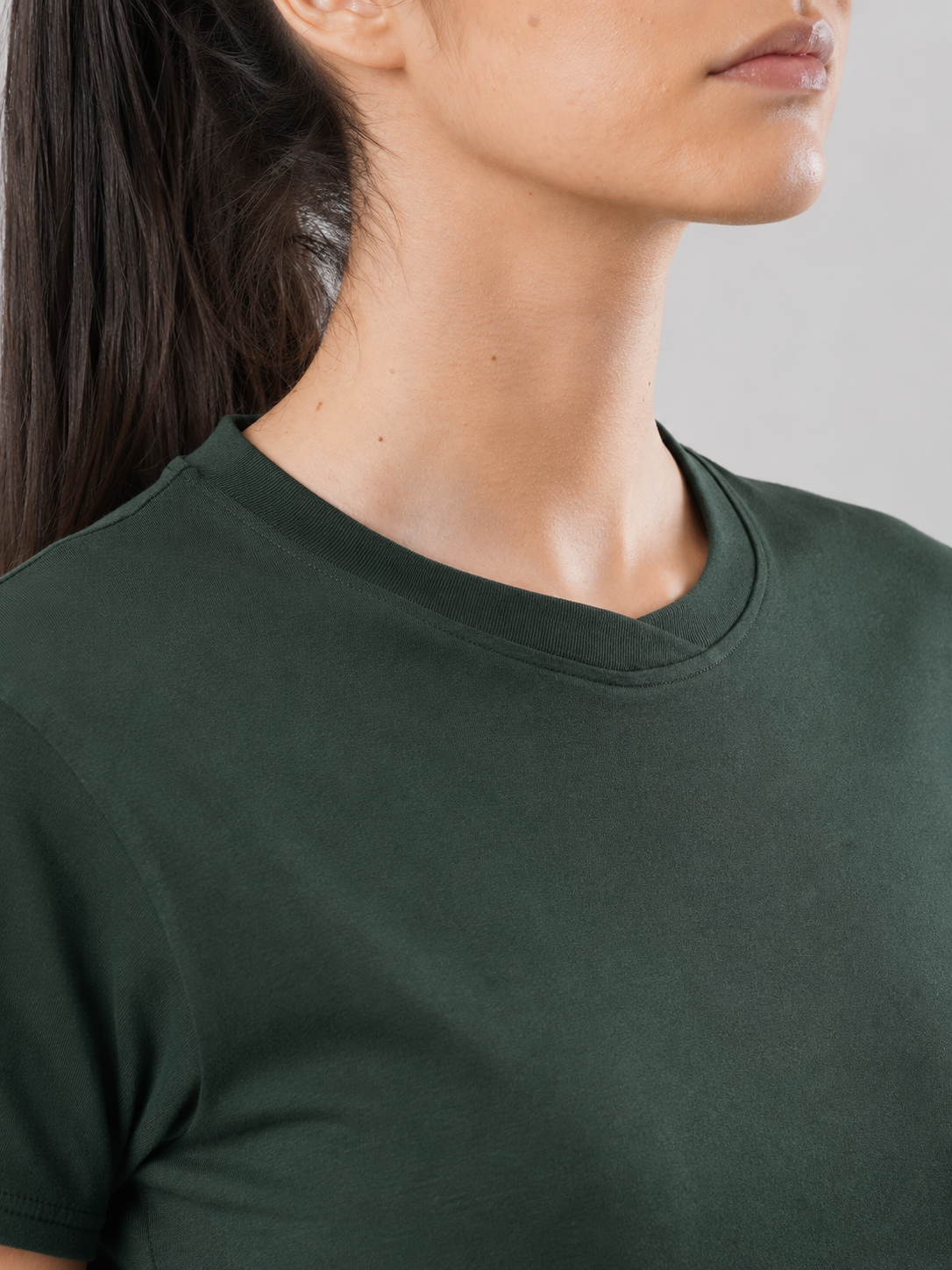 Women's Slice Tee - Agumbe Green - Bamboo