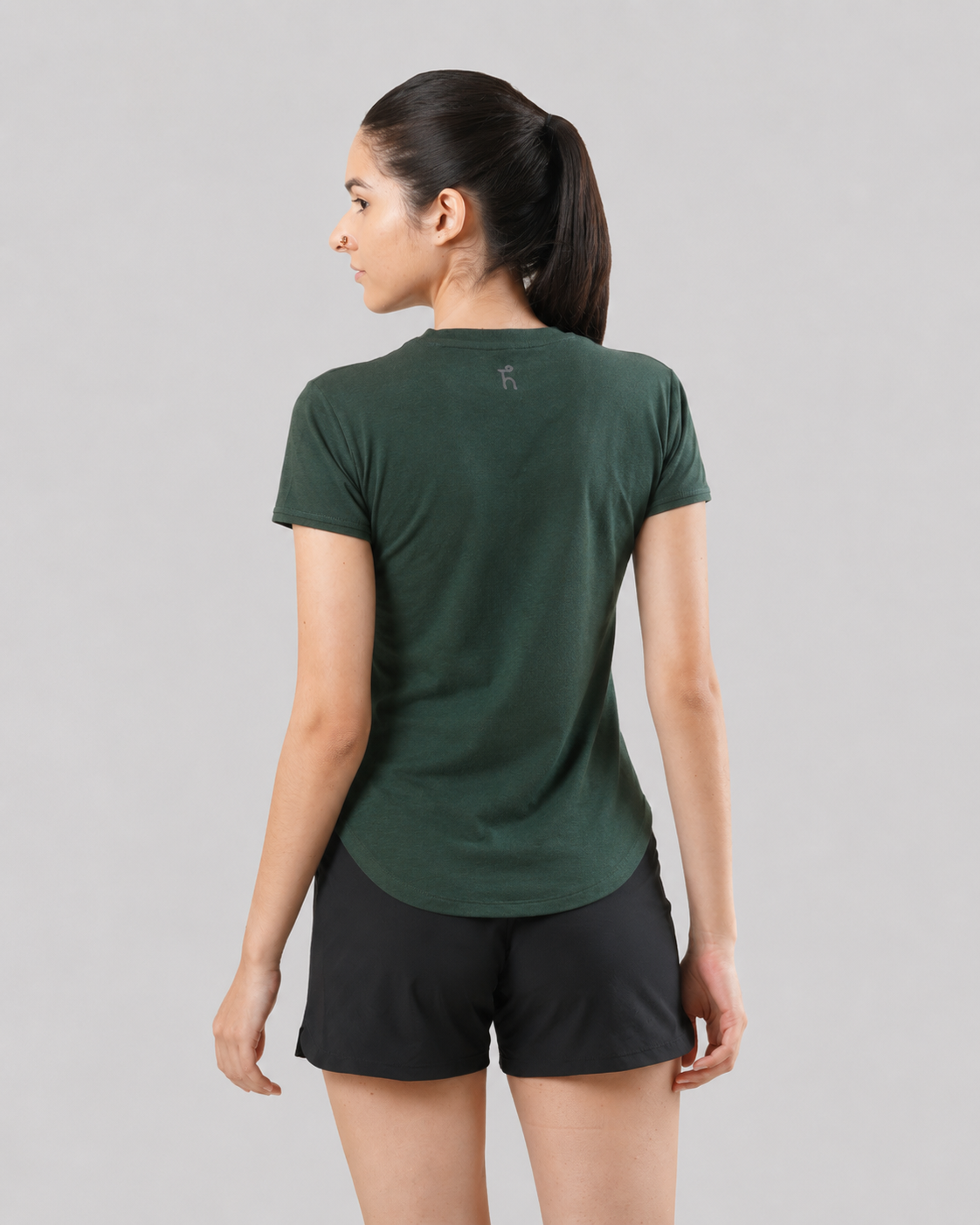 Women's Slice Tee - Agumbe Green - Bamboo
